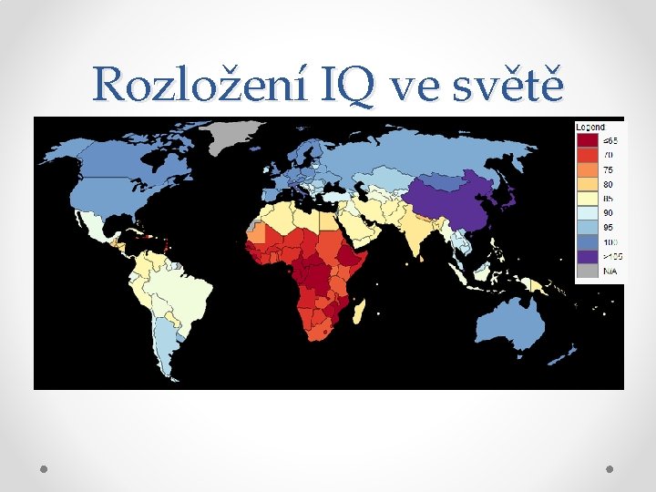 Rozložení IQ ve světě 