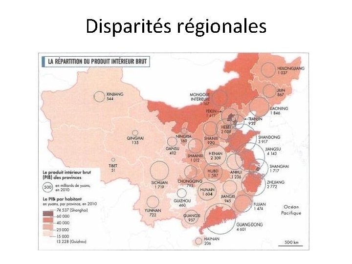 Disparités régionales Disparités régionales