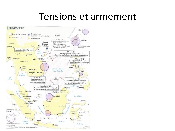 Tensions et armement Tensions et armement