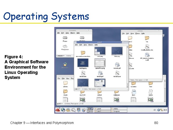 Operating Systems Figure 4: A Graphical Software Environment for the Linux Operating System Chapter