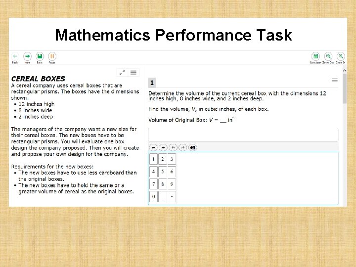 Mathematics Performance Task 1 