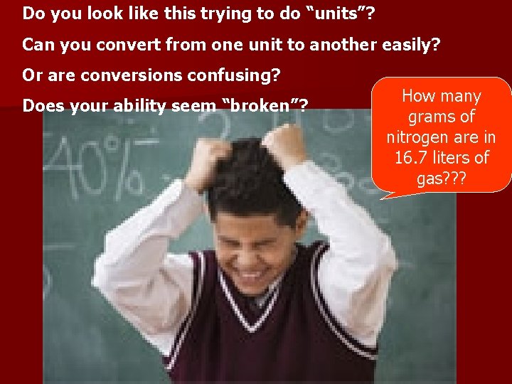 Do you look like this trying to do “units”? Can you convert from one