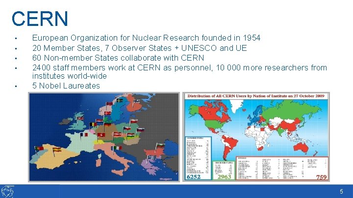 CERN • • • European Organization for Nuclear Research founded in 1954 20 Member