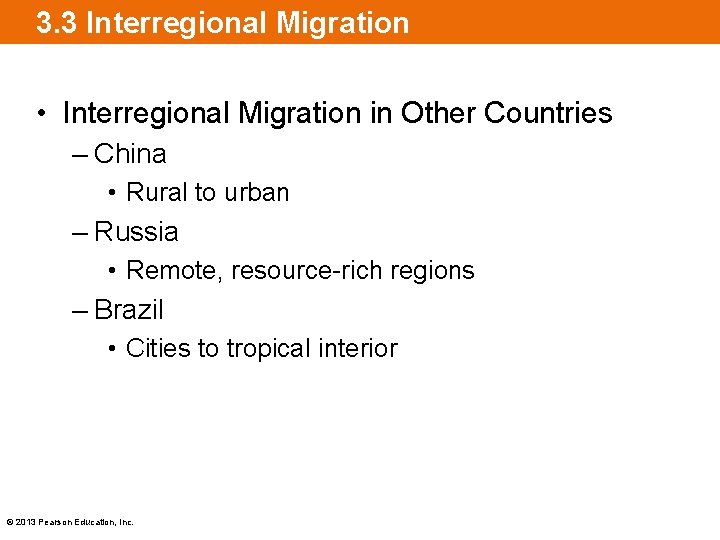 3. 3 Interregional Migration • Interregional Migration in Other Countries – China • Rural
