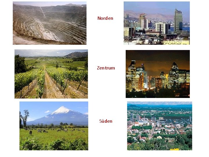 Norden Zentrum Süden 