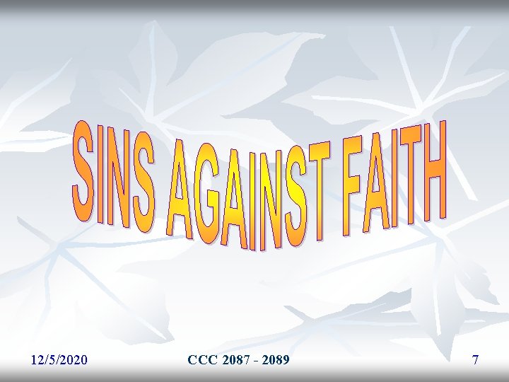 12/5/2020 CCC 2087 - 2089 7 12/5/2020 CCC 2087 - 2089 7