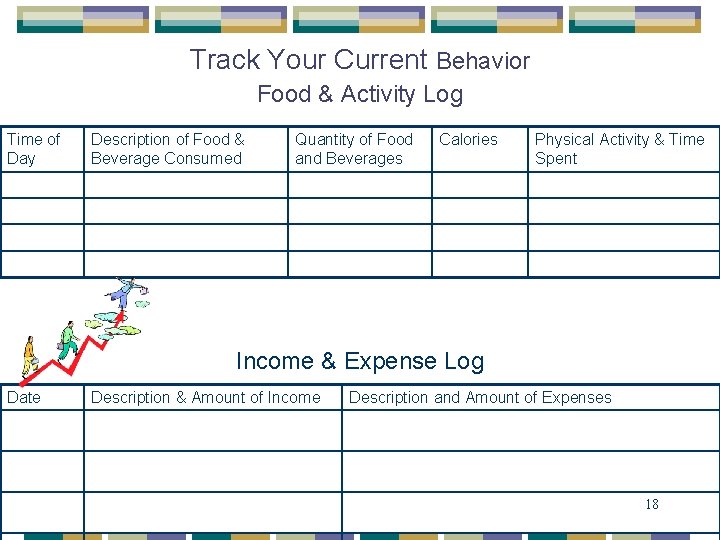 Track Your Current Behavior Food & Activity Log Time of Day Description of Food