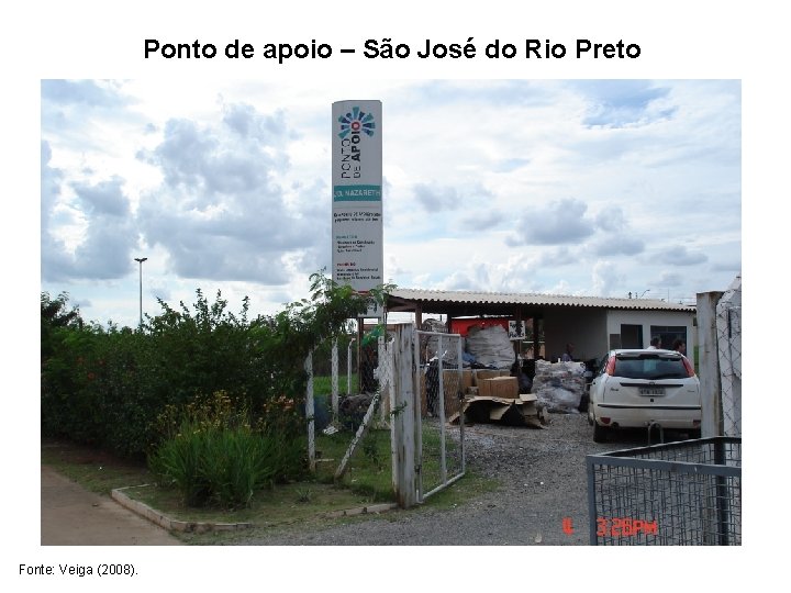 Ponto de apoio – São José do Rio Preto Fonte: Veiga (2008). 