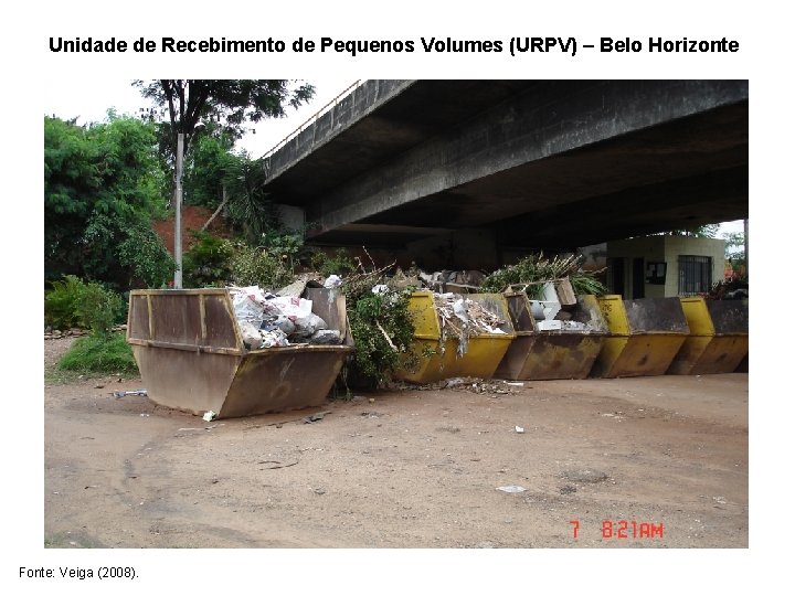 Unidade de Recebimento de Pequenos Volumes (URPV) – Belo Horizonte Fonte: Veiga (2008). 