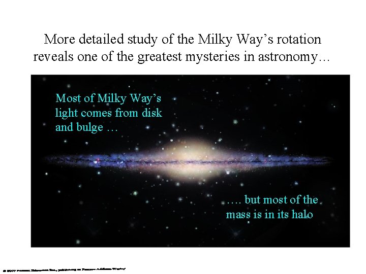 More detailed study of the Milky Way’s rotation reveals one of the greatest mysteries