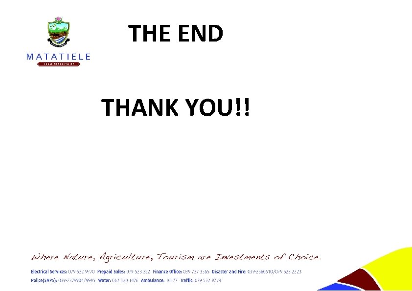 THE END THANK YOU!! 