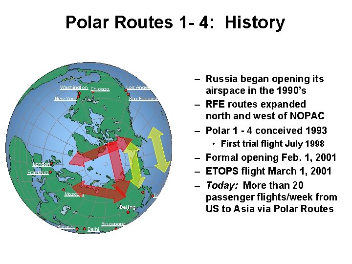 Polar Routes 1 - 4: History Washington Chicago Los Angeles New York San Francisco