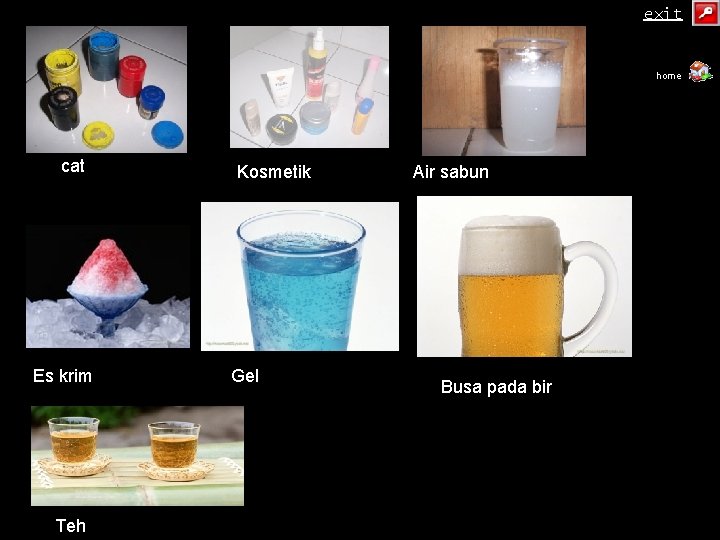 exit home cat Es krim Teh Kosmetik Gel Air sabun Busa pada bir exit home cat Es krim Teh Kosmetik Gel Air sabun Busa pada bir