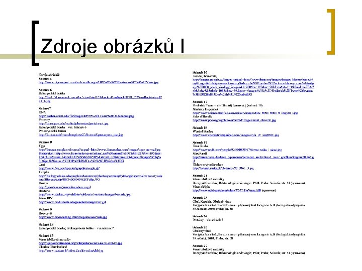 Zdroje obrázků I 