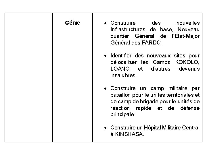 Génie Construire des nouvelles Infrastructures de base, Nouveau quartier Général de l’Etat-Major Général des