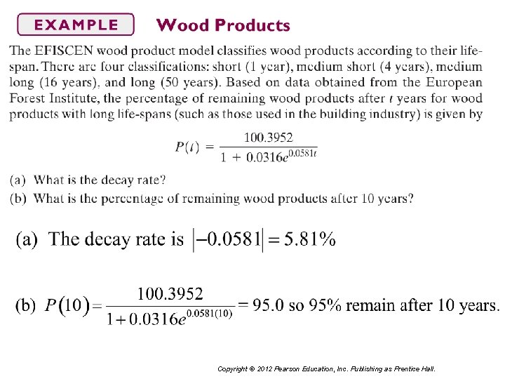 Copyright © 2012 Pearson Education, Inc. Publishing as Prentice Hall. 