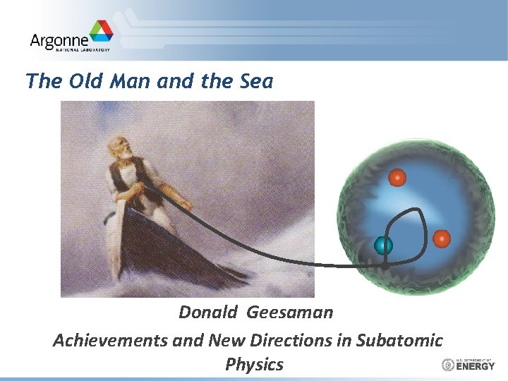 The Old Man and the Sea Donald Geesaman