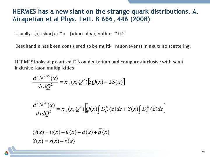 HERMES has a new slant on the strange quark distributions. A. Airapetian et al