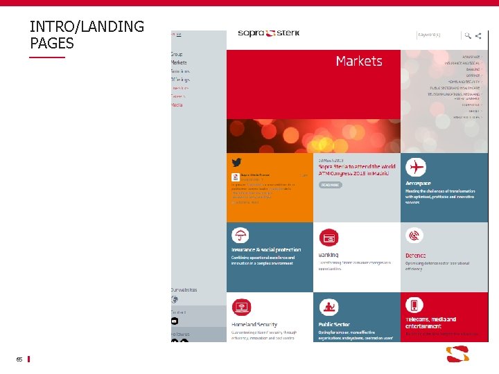 INTRO/LANDING PAGES 65 