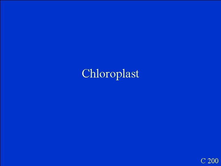 Chloroplast C 200 