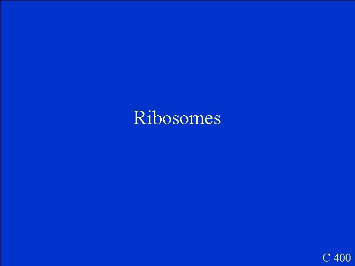 Ribosomes C 400 