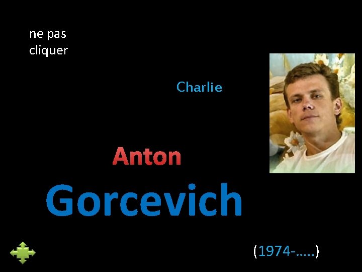 ne pas cliquer Charlie Anton Gorcevich (1974 -…. . ) 