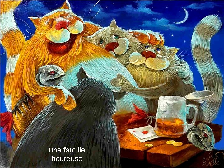 une famille heureuse 