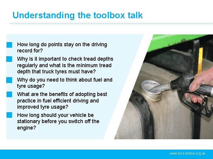 Understanding the toolbox talk How long do points stay on the driving record for?