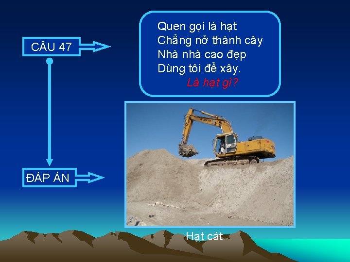 C U 47 Quen gọi là hạt Chẳng nở thành cây Nhà nhà cao