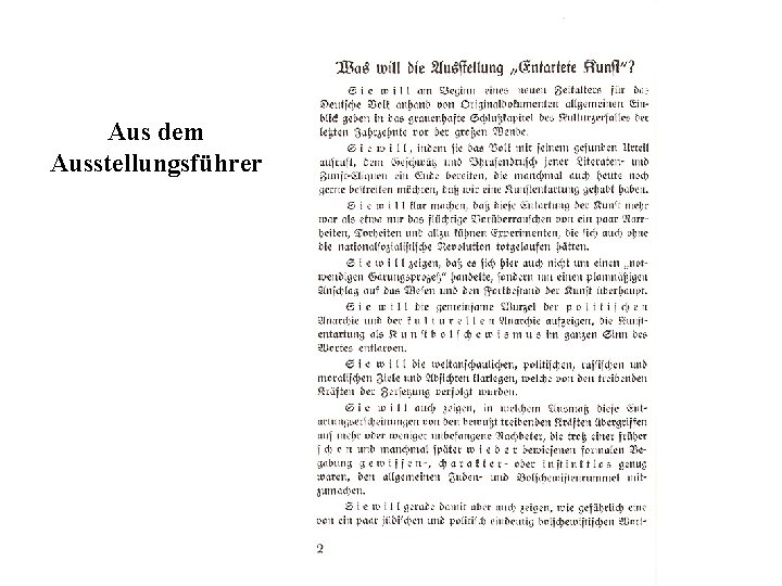 Aus dem Ausstellungsführer 