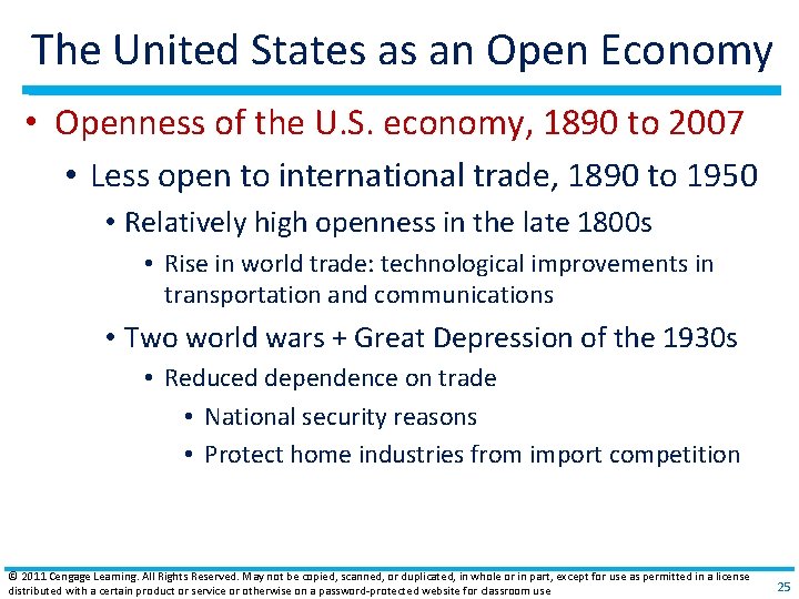 The United States as an Open Economy • Openness of the U. S. economy,