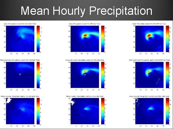 Mean Hourly Precipitation Mean Hourly Precipitation