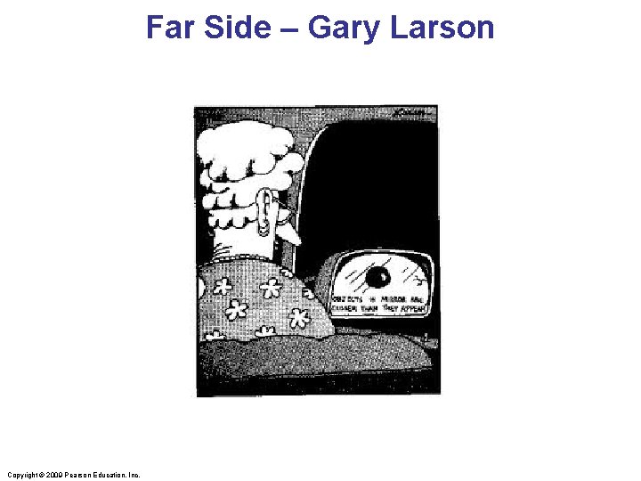 Far Side – Gary Larson Copyright © 2009 Pearson Education, Inc. 