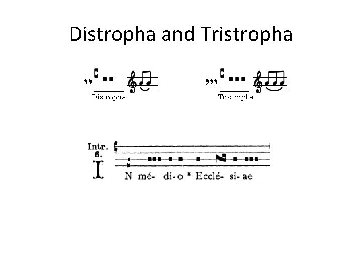 Distropha and Tristropha Distropha and Tristropha