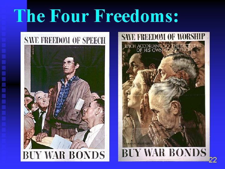 The Four Freedoms: of SPEECH World War II Poster by Norman Rockwell 22 