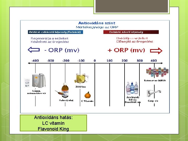 Antioxidáns hatás: LC vitamin Flavonoid King 