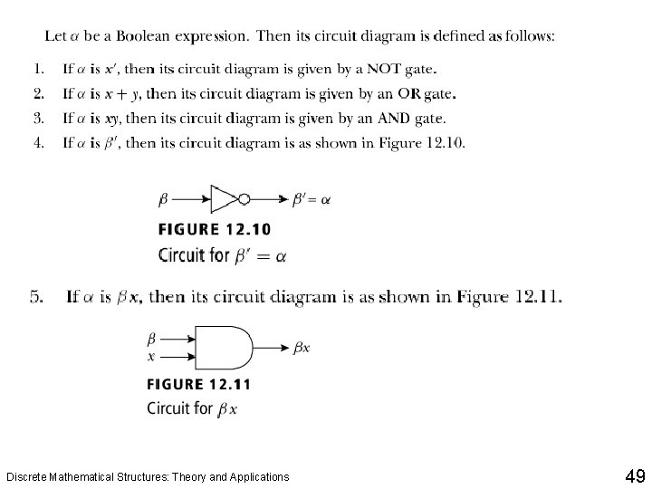 Discrete Mathematical Structures: Theory and Applications 49 