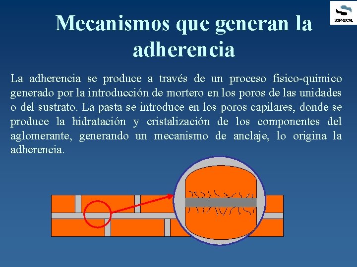 Mecanismos que generan la adherencia La adherencia se produce a través de un proceso