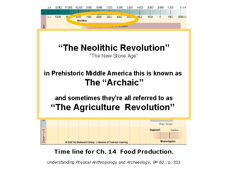 Neolithic “The Neolithic Revolution” “The New Stone Age” in Prehistoric Middle America this is