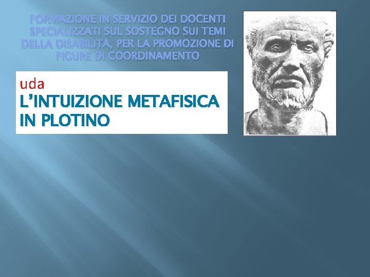 FORMAZIONE IN SERVIZIO DEI DOCENTI SPECIALIZZATI SUL SOSTEGNO SUI TEMI DELLA DISABILITÀ, PER LA