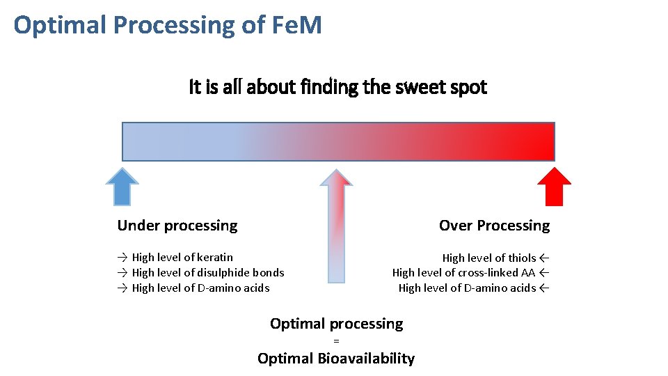 Optimal Processing of Fe. M It is all about finding the sweet spot Under