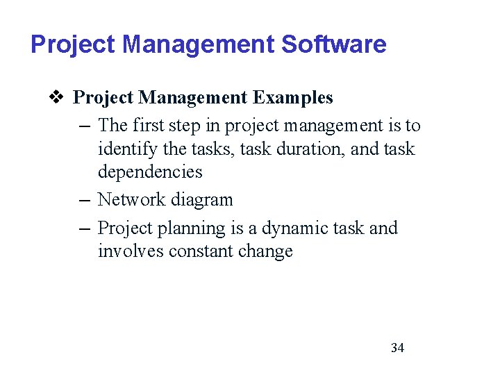 Project Management Software v Project Management Examples – The first step in project management