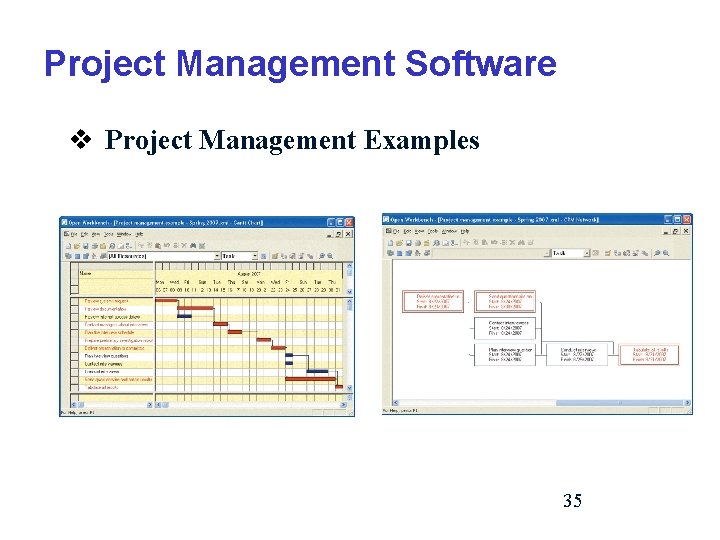 Project Management Software v Project Management Examples 35 