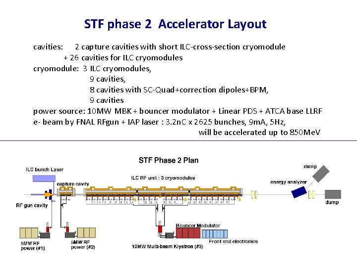 STF phase 2 Accelerator Layout cavities: 2 capture cavities with short ILC-cross-section cryomodule +