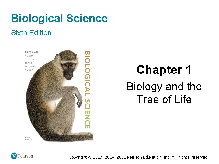 Biological Science Sixth Edition Chapter 1 Biology and the Tree of Life Copyright ©