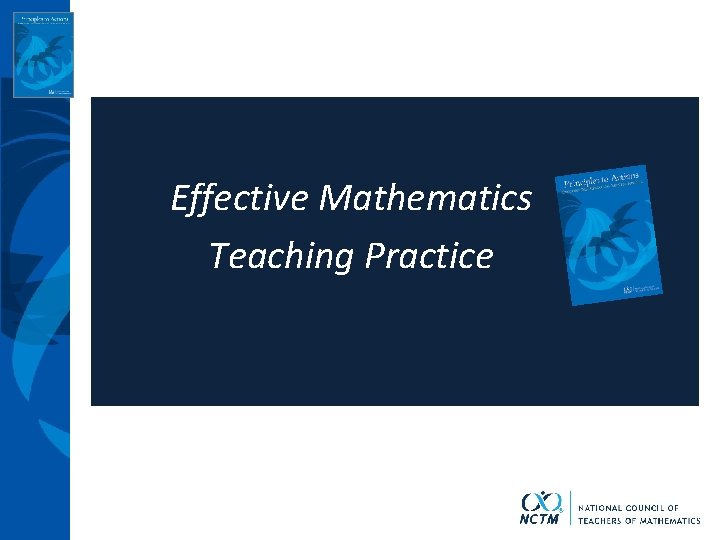 Effective Mathematics Teaching Practice 