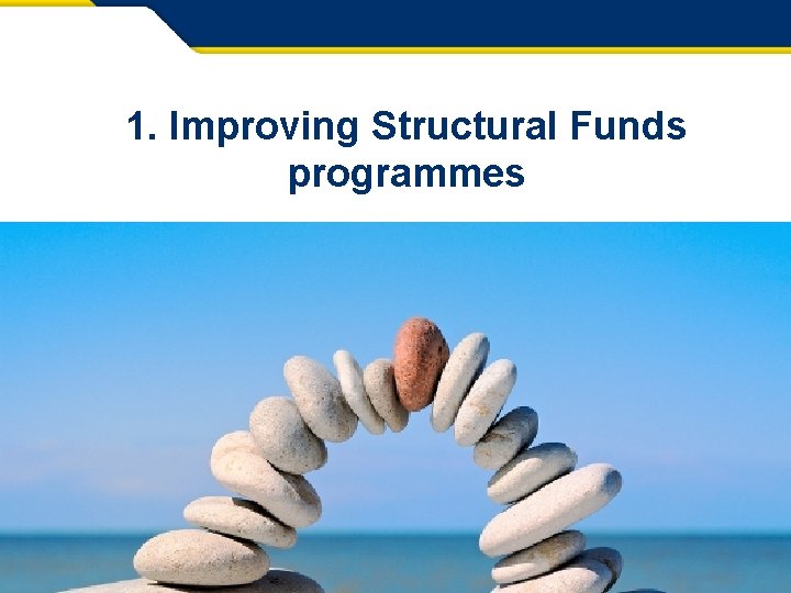 1. Improving Structural Funds programmes 3 Info Day Brussels – 24 April 2015 