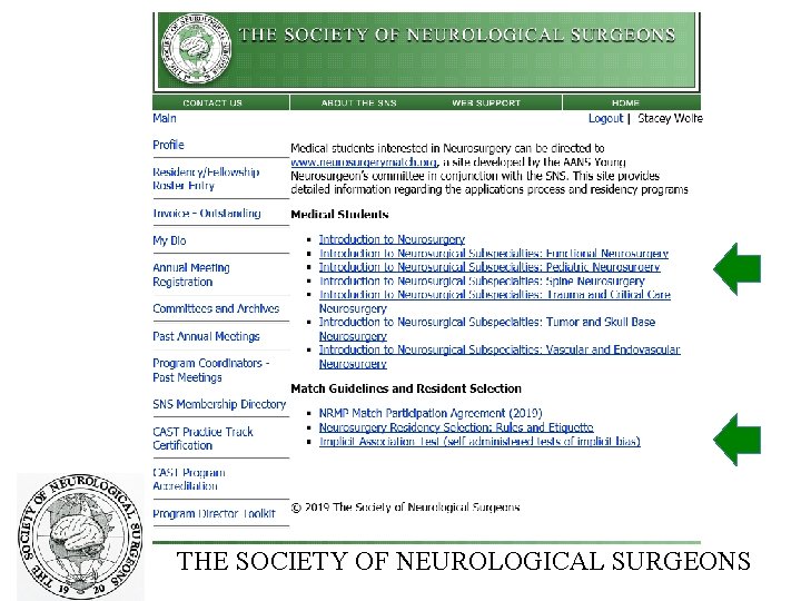 THE SOCIETY OF NEUROLOGICAL SURGEONS 