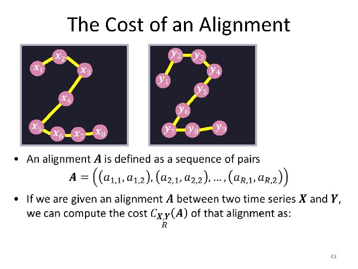 The Cost of an Alignment 43 