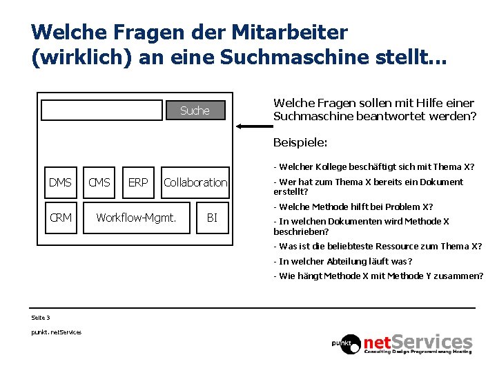 Welche Fragen der Mitarbeiter (wirklich) an eine Suchmaschine stellt. . . Suche Welche Fragen